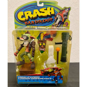 New Resaurus Crash Bandicoot High Flying Crash Bandicoot Figure, Series 2
